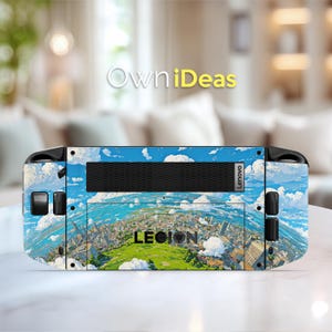 Legion Go S Skin with Transparent Protective Case Sky City Design Custom Photo Birthday Gift for Legion Go Legion Go S
