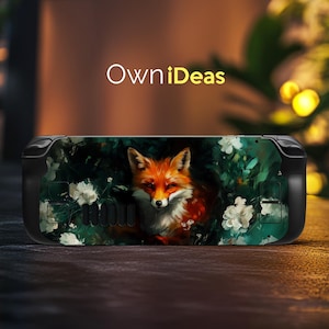 Oljemålning Fox Design Steam Deck Transparent Shell Passar Sister Vinylklistermärke Passar Steam Deck och Steam Deck OLED