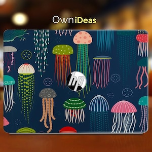 HP Envy Laptop Decal Abstract Jellyfish Pattern Personalized Gift for Hp Spectre Envy Pavilion Victus Omen Zbook Elite Probook Series