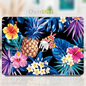 laptop skins for hp, Blue flowers design personalized gift, Fits HP Spectre, Envy, Pavilion, Victus, Omen, Hp laptop, Zbook, Elite, Probook