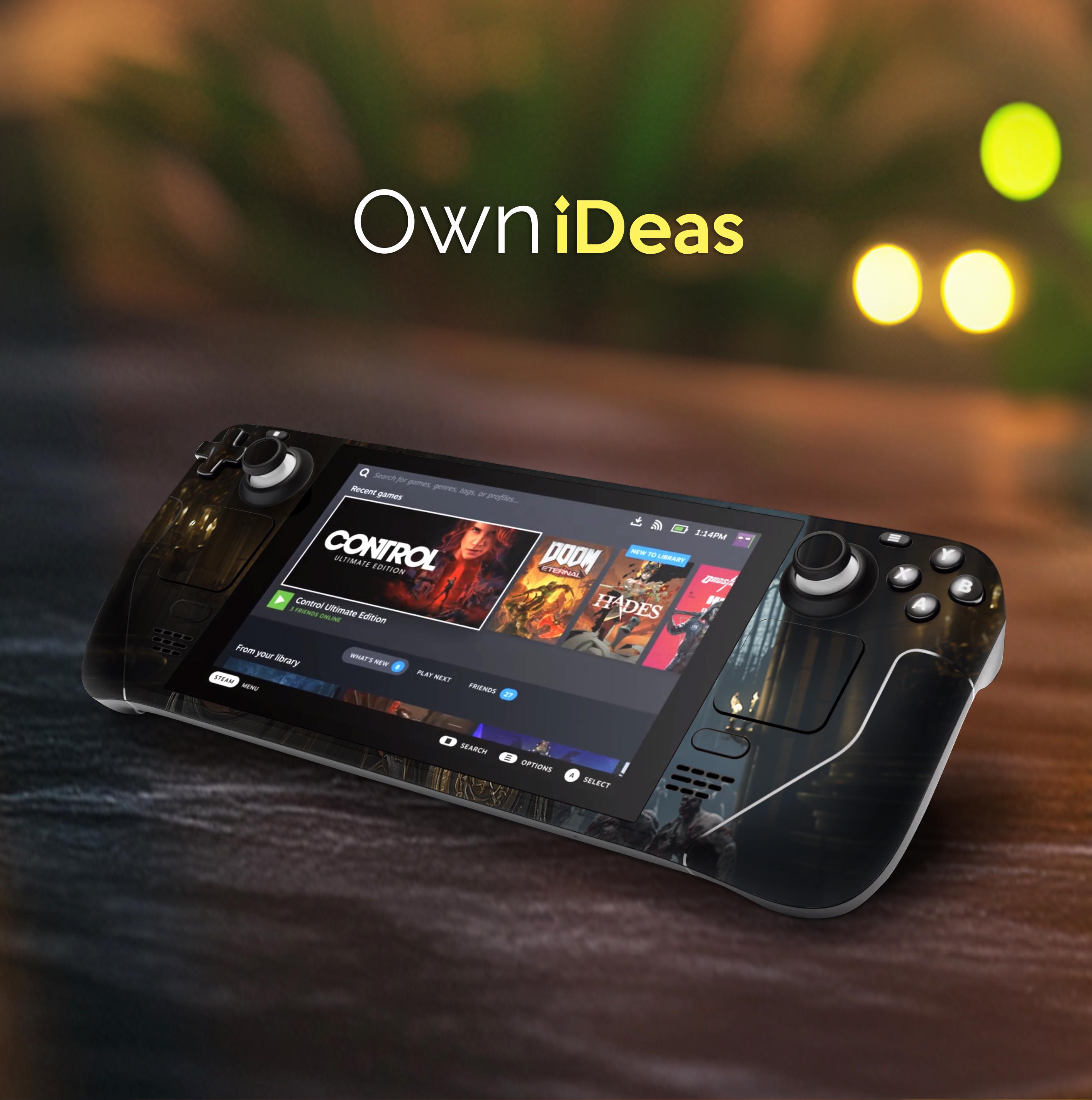 Custom Steam Deck Oled Skin With Clear Case Magic and Curse Design ...