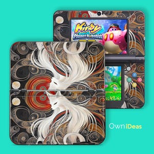 3Ds Xl Game Skin with Clear Case Fox Phantom Design Children&#39;s Day Gift for Nintendo New 3Ds Xl 2Ds Xl Dsi 2Ds Xl 3Ds Xl