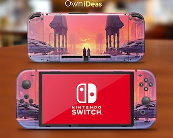 Accesorios para Switch 2 con estuche de consola transparente Tomorrow Twilight, diseño personalizado, regalo para él para Switch 2, Switch Oled, Switch Lite, Switch, conjunto completo