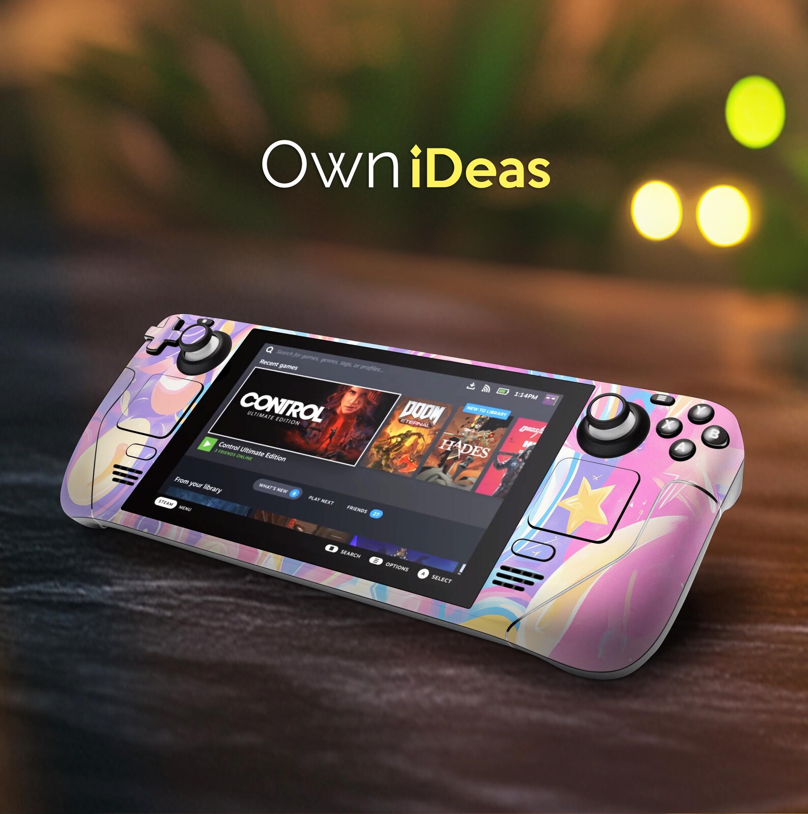 Steam Deck Transparent Skin Steam Deck Custom Skin Fantasy Design For steam-deck-transparent-skin-steam-deck-custom-skin-fantasy-design-for