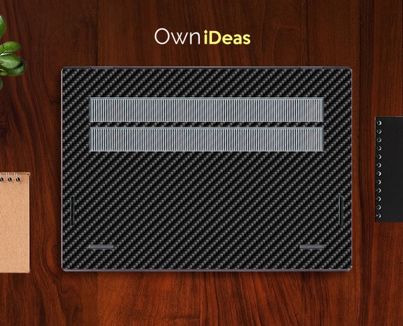 HP Laptop Skin Unique Gift Fiber Matt Leather Black Gold Rose Silver