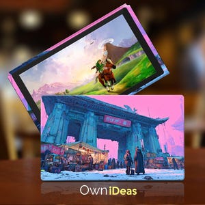 Nintendo Switch Pro Controller Skin – Cyberpunk Design (Also Compatible with Nintendo Switch and Switch Oled Consoles and Dock) image 3