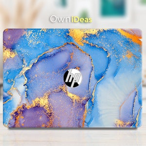 hp pavilion 15 laptop skin Blue marble personalized gift, Fits HP Spectre, Envy, Pavilion, Victus, Omen, Hp laptop, Zbook, Elite, Probook