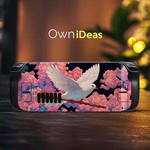 Custom Steam Deck Decals Skin Stickers Accessories Soft Case Dove of Peace Design Christmas Gift Ideas for Best Friends