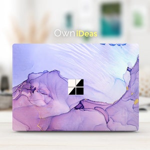 Surface Laptop 2 15 Purple Marble Texture Skin Customizable Personalized Gift For Surface Laptop 2, 3, 4, 5 and Surface Book 2, 3, 13 15&quot;