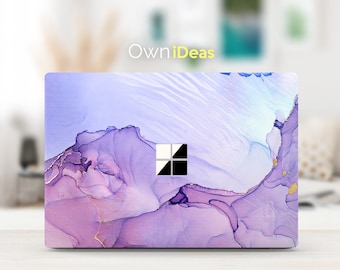 Surface Laptop 2 15 Purple Marble Texture Skin Customizable Personalized Gift For Surface Laptop 2, 3, 4, 5 and Surface Book 2, 3, 13 15"