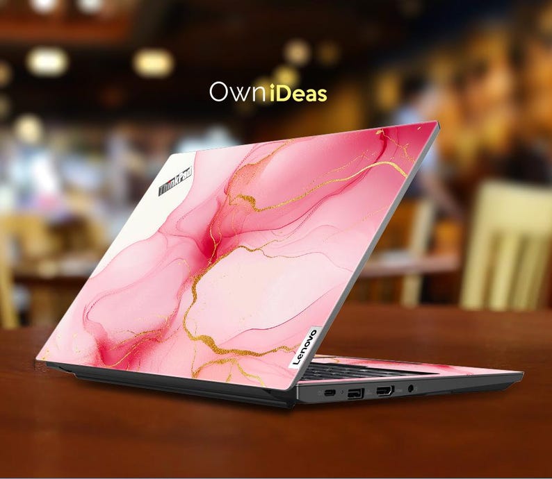 Lenovo LOQ Laptop Decal Pink Marble Design Customizable Unique Gift for ...