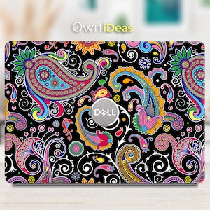 dell latitude skin, purple flower style personalized Customizable gift,  Fits XPS, Latitude, Inspiron, Vostro, Alienware, Precision,G Series