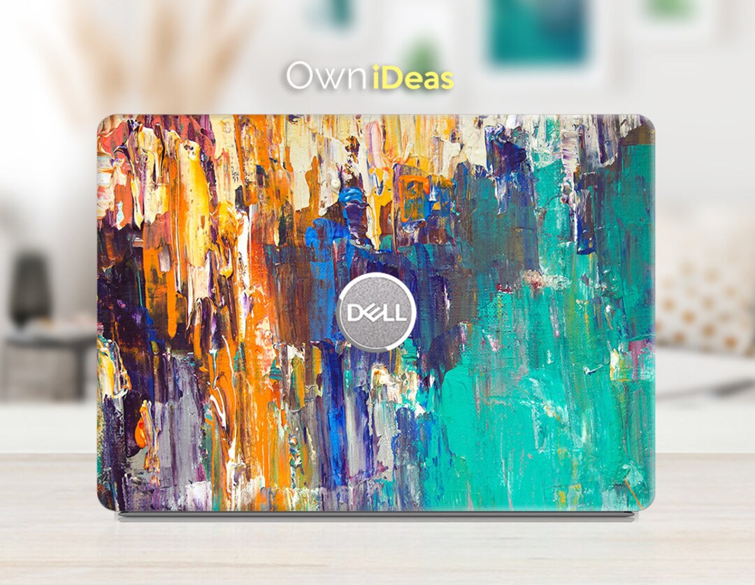 Dell Xps 13 Skin, Abstract Oil Painting Texture, Personalized Gift, Fits XPS, Latitude, Inspiron