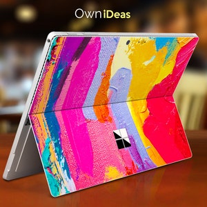 Surface Pro Protective Decal , abstract oil painting personalized gift, Fits Surface Pro 9 8 7 6 5 4 3 X,Surface Go, Surface Go 2, Go 3