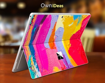 Surface Pro Protective Decal , abstract oil painting personalized gift, Fits Surface Pro 9 8 7 6 5 4 3 X,Surface Go, Surface Go 2, Go 3