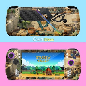 Cute Asus Rog Ally X Skins with Clear Soft Case Exotic Lunch Hour Pattern Custom Design Unique Christmas Gift for Girlfriends