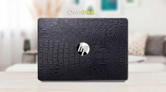 HP Laptop Skin  Crocodile Texture  Pavilion Victus Omen Zbook Elite Probook Custom Vinyl Decal Luxury Faux Leather Protective PC Sticker