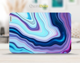 Funda para portátil Lenovo ThinkPad IdeaPad con diseño de curva abstracta personalizada. Regalo personalizable. Compatible con Yoga ThinkPad ThinkBook IdeaPad Legion Slim.