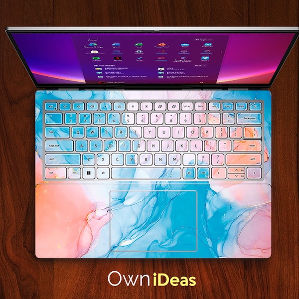 Hp Spectre X360 Laptop Skin Pink Marmor personalisiertes Geschenk, passend für Hp Spectre Envy Pavilion Victus Omen Hp Laptop Zbook Elite, Probook