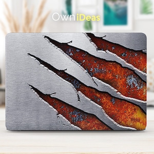 macbook vinyl decal ,industrial metallic style, Apple laptop decal, macbook key stickers, Personalized Laptop macbook Accessories Sticker