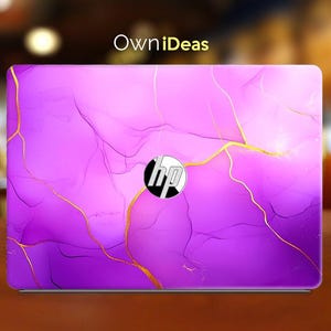 Hp Pavilion Laptop Decal Light Marble Design Custom Gift Vinyl for Spectre Envy Pavilion Victus Omen Zbook Elite Probook Series