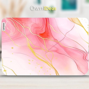 Lenovo Yoga Slim 7 Laptop Protective Decal Pink Marble Pattern Vinyl Sticker for Yoga Thinkpad Thinkbook Ideapad Legion Slim Series