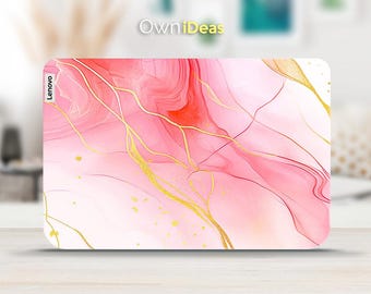 Lenovo Yoga Slim 7 Laptop Protective Decal Pink Marble Pattern Vinyl Sticker for Yoga Thinkpad Thinkbook Ideapad Legion Slim Series