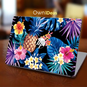 Laptop Skins for Hp, Blue Flowers Design Personalized Gift, Fits HP ...