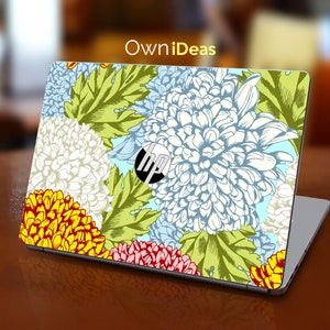 Hp Envy Skin Unique Flower Pattern Design Custom Decal Personalized Gift Fits Spectre Envy Pavilion Victus Omen Zbook Elite Probook