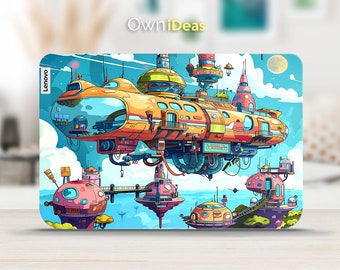 Lenovo Yoga Skin Unique Spaceship Design Pattern Customizable Personalized Gift Custom Decal For Yoga Thinkpad Thinkbook Ideapad Legion Slim