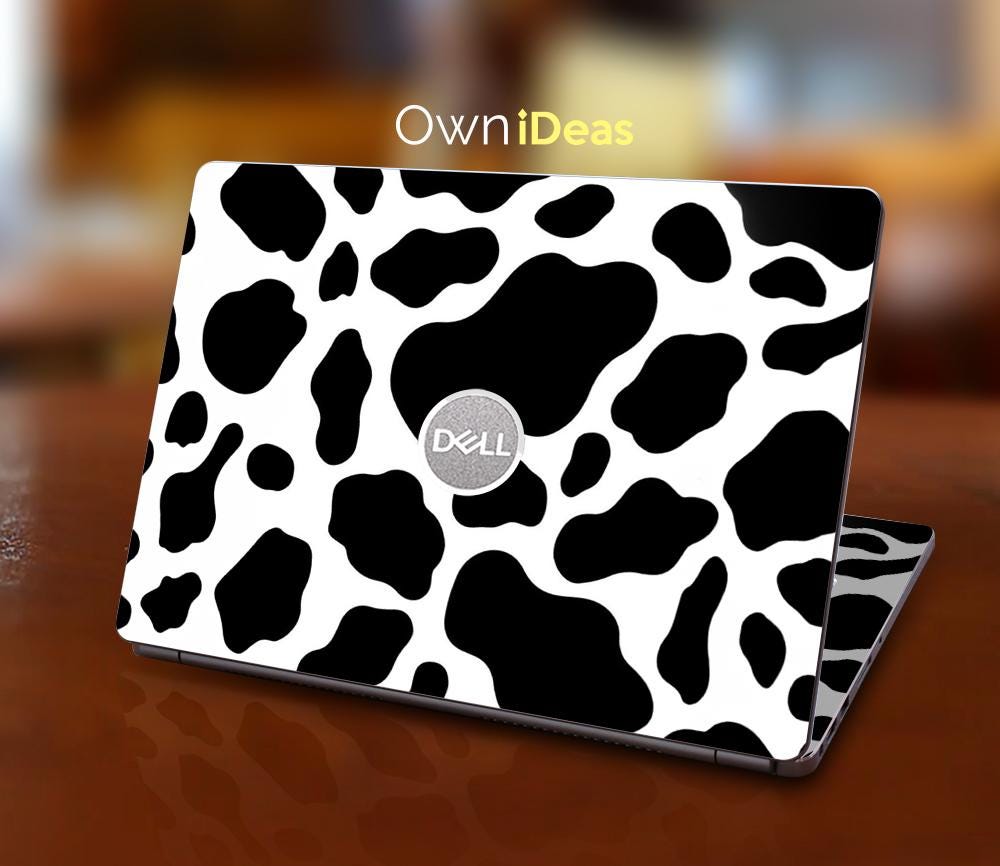 Dell Pro 13 Plus Pb13250 Laptop Skin Cow Pattern Dell Laptop Skin Black ...