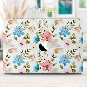 macbook Skin ,Flowers pattern, Apple laptop decal, macbook key stickers, Personalized Laptop macbook Accessories Sticker