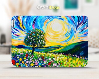 Lenovo Laptop Sticker Oil Painting Landscape Design Personalized Customizable Gift for Yoga ThinkPad ThinkBook IdeaPad Legion Slim Series