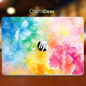 Hp Laptop Skin Colorful Splash Pattern Personalized Gift Vinyl Sticker For Spectre Envy Pavilion Victus Omen Zbook Elite Probook Series