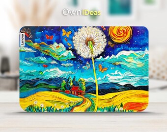 Lenovo Computer Stickers Vivid Dandelion Design Personalized Customizable Gift Farewell Gift For Yoga ThinkPad ThinkBook IdeaPad Legion Slim