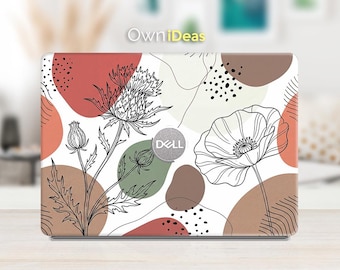 Dell Pro 14 PC14250 Laptop Boho Line Art Floral Laptop Skin Personalized Gift for Xps Latitude Inspiron Vostro Precision Alienware Series