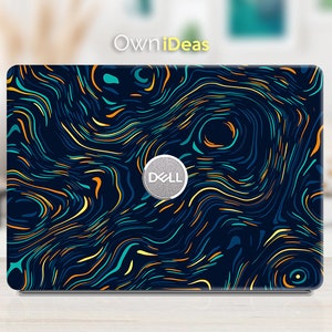 Notebook Skin Precision 5530, Dell Vostro 3500 , Abstract Curve Pattern Design, Personalized Customizable Gift, Fits Xps,Latitude,Inspiron