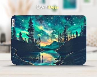 Lenovo Laptop Protective Sticker Night River Pattern Vinyl Sticker for Yoga Thinkpad Thinkbook Ideapad Legion Slim Series