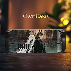Steam Deck Clear Case Old Castle Couple Design Personalized Vinyl Sticker for Steam Deck and Steam Deck Oled