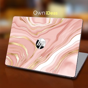 Hp Notebook Protectant Skin Pink Marmor Textur Design personalisierbar Geschenk passt Spectre Envy Pavilion Victus Omen Zbook Elite Probook
