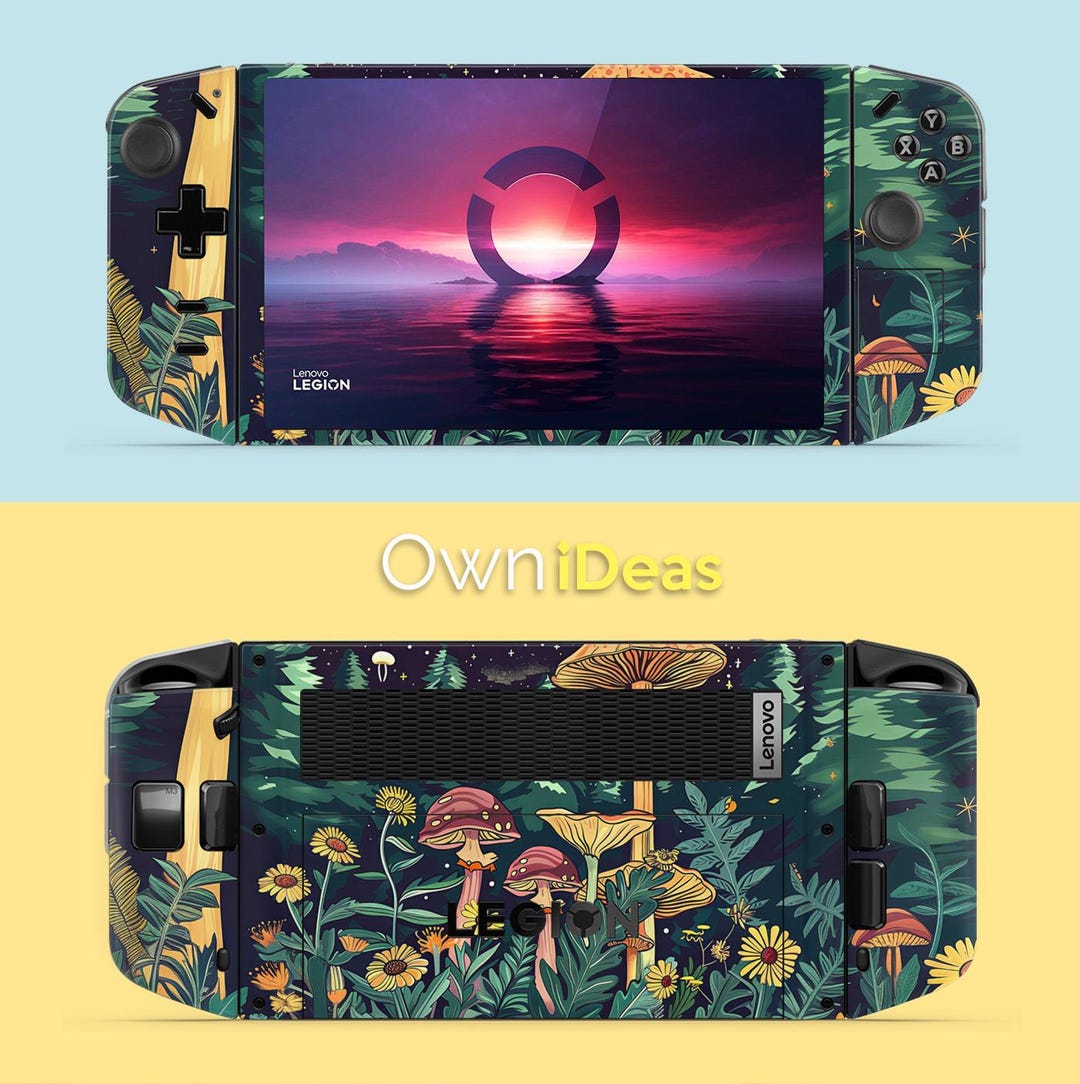 Lenovo Legion Go Sticker Decal With Clear Shell Mushroom Wonderland ...