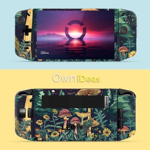 Lenovo Legion Go Sticker Decal with Clear Shell Mushroom Wonderland Design Custom Personalized Gift for Friends for Legion Go Legion Go S