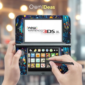 Neue 3Ds XL Skin mit klarer Schutzhülle Sternenlicht-Pilz-Muster Jubiläumsgeschenk für 3DS XL 2DS xL Neue 2Ds xL Neue 3Ds xL DSI xL