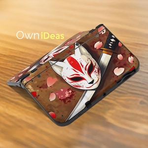 Nintendo 3DS 3 M Aufkleber mit durchsichtiger Schutzhülle Japanischer Blutfuchs Design Brother Geschenk für 3DS XL 2DS xL 3DS New 3DS DSI xL