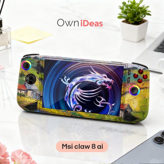 バイオ クリスタルふちデザインデスクトップ Msi Claw8 Ai Skin With Clear Case Green Landscape Design Makes