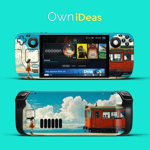 Steam Deck Button Sticker Clear Shell Vinyl Sticker, Journey By The Sea Design, Suitable For Steam Deck Shell And Steam Deck Oled.