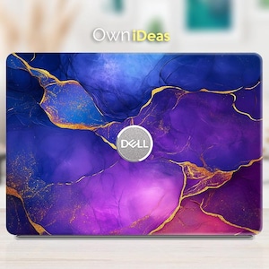 Dell 7640 Laptop Protective Decal Purple Marble Design Gift Vinyl Sticker for Xps Inspiron Vostro Alienware Precision Latitude Series