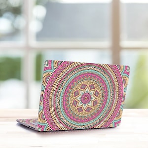 Mandala Laptop Decals MacBook, Personalized Mac Accessories Sticker Cover Sticker Full Coverage Laptop Skin for  16 Inch Air Pro 13 15 inch