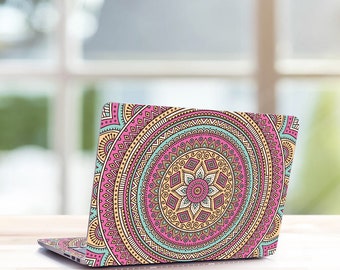 Mandala Laptop Decals MacBook, Personalized Mac Accessories Sticker Cover Sticker Full Coverage Laptop Skin for  16 Inch Air Pro 13 15 inch