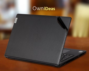 Lenovo Laptop Hülle Faser Schwarz Volltonfarbe Personalisiertes individualisiertes Geschenk für Yoga Thinkpad Thinkbook Notepad Legion Slim